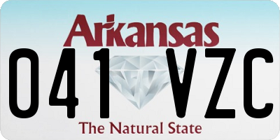 AR license plate 041VZC