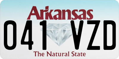 AR license plate 041VZD