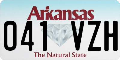 AR license plate 041VZH