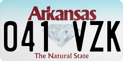 AR license plate 041VZK