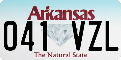 AR license plate 041VZL