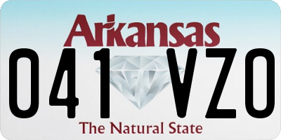 AR license plate 041VZO