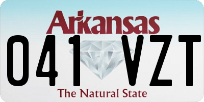 AR license plate 041VZT