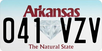 AR license plate 041VZV