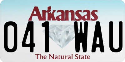 AR license plate 041WAU