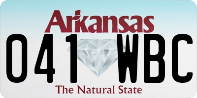 AR license plate 041WBC