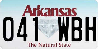 AR license plate 041WBH