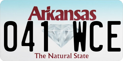 AR license plate 041WCE