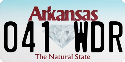 AR license plate 041WDR