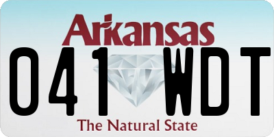 AR license plate 041WDT