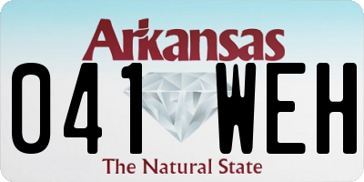 AR license plate 041WEH