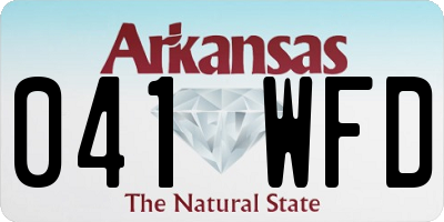 AR license plate 041WFD
