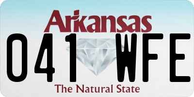 AR license plate 041WFE