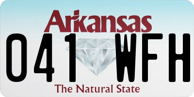 AR license plate 041WFH