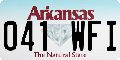 AR license plate 041WFI