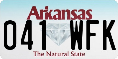 AR license plate 041WFK