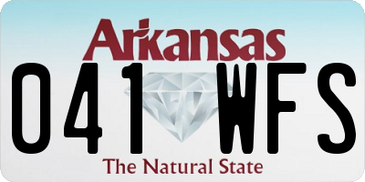 AR license plate 041WFS