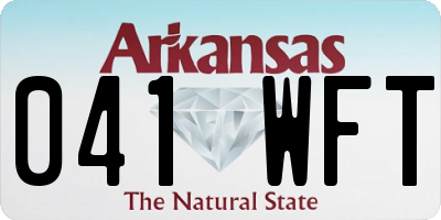 AR license plate 041WFT