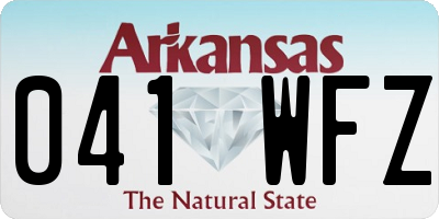 AR license plate 041WFZ
