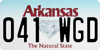 AR license plate 041WGD