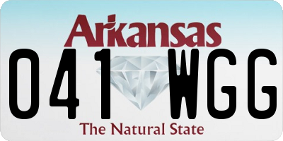 AR license plate 041WGG