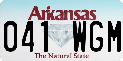 AR license plate 041WGM