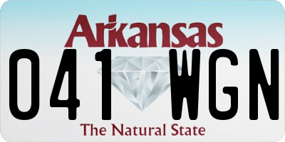 AR license plate 041WGN