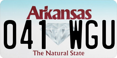 AR license plate 041WGU