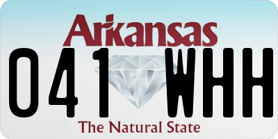 AR license plate 041WHH