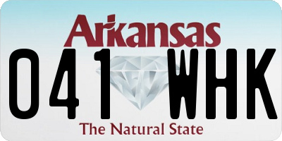 AR license plate 041WHK