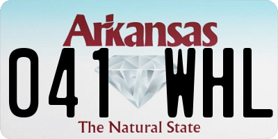 AR license plate 041WHL