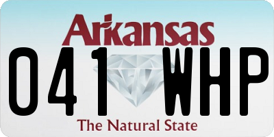 AR license plate 041WHP