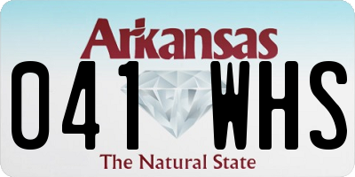AR license plate 041WHS
