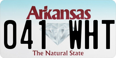 AR license plate 041WHT