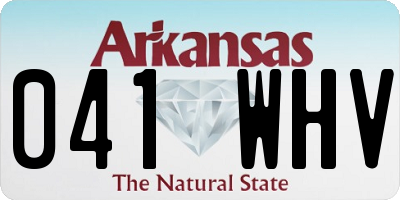 AR license plate 041WHV