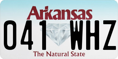 AR license plate 041WHZ