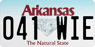 AR license plate 041WIE