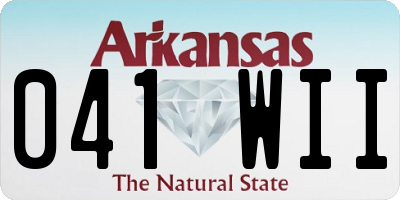 AR license plate 041WII
