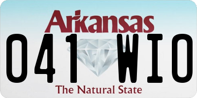 AR license plate 041WIO