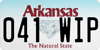AR license plate 041WIP