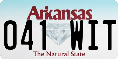 AR license plate 041WIT