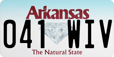 AR license plate 041WIV