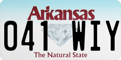 AR license plate 041WIY