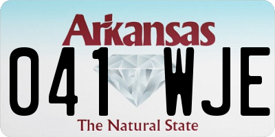 AR license plate 041WJE