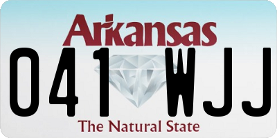 AR license plate 041WJJ