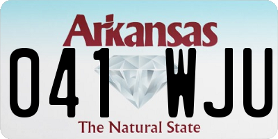 AR license plate 041WJU
