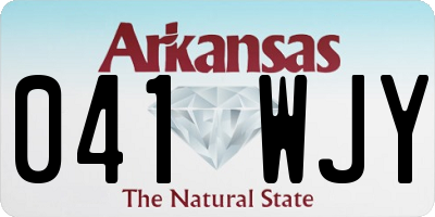 AR license plate 041WJY