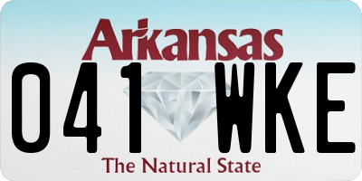 AR license plate 041WKE