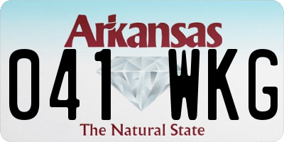 AR license plate 041WKG