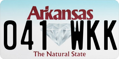 AR license plate 041WKK